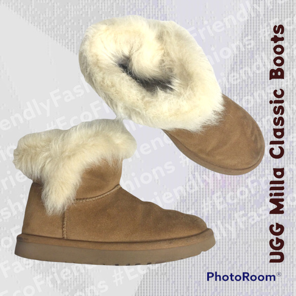 UGG Women's Brown Classic Milla Boots Size US 7